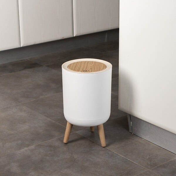 KITCHEN MOVE - Poubelle de salle de bain push MALMO 7L - large