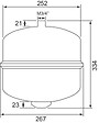SOMATHERM FOR YOU - Vase d'expansion 12l cylindrique à membrane suspendu - vignette