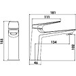 ONDEE - Mitigeur de lavabo ARIANE Bronze - vignette