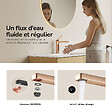 EMKE - EMKE Mitigeur de Lavabo Monocommande 195 x 173 mm en Laiton, Robinet Salle de Bain avec Aérateur NEOPERL, Or Rose - vignette