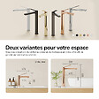EMKE - EMKE Mitigeur de Lavabo Surélevé Monocommande 335mm en Laiton, Robinet pour Vasque à Poser avec Aérateur NEOPERL, Or Rose - vignette