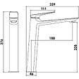ONDEE - Mitigeur de lavabo ARIANE - Taille L - Chromé - vignette