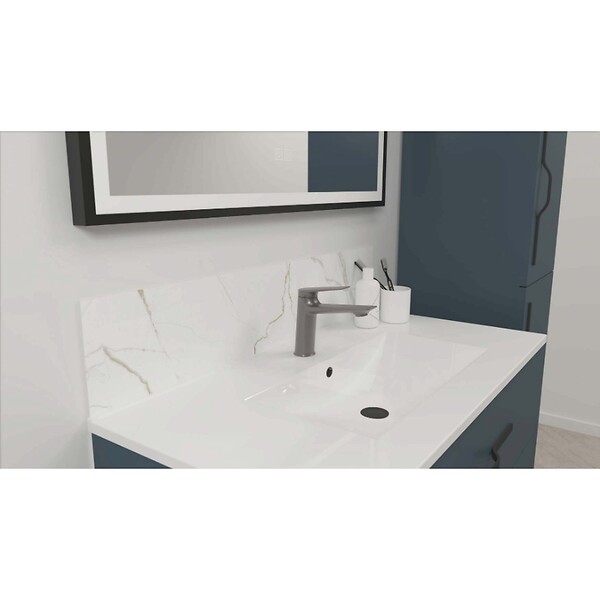 ONDEE - Mitigeur de lavabo ARIANE Titane brossé - large