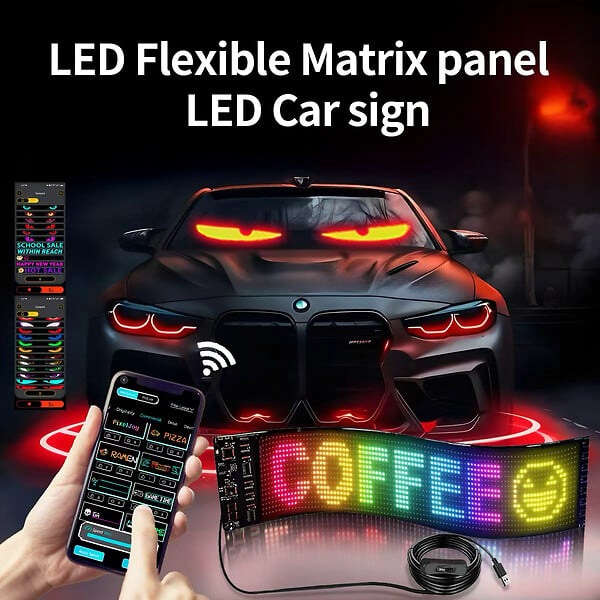 NO NAME - Panneau matriciel LED pixel programmable 1024px - USB + Bluetooth - Néolium - large