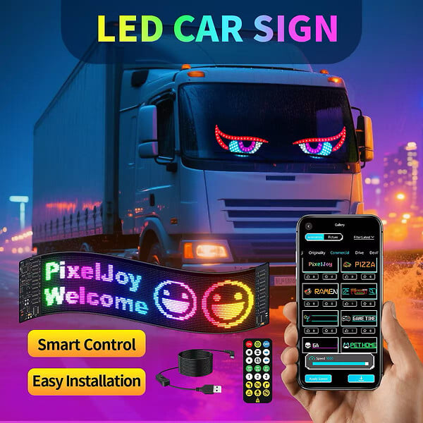 NO NAME - Panneau matriciel LED pixel programmable 1024px - USB + Bluetooth - Néolium - large