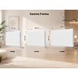 VOLTMAN - Radiateur fonte Fontea Connect Wifi 2000W - façade acier - blanc - Voltman - vignette