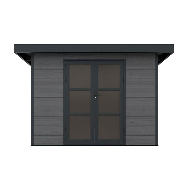 DIRECT-ABRIS - Abri de Jardin Composite ALMA - 9m2 Gris - Cabane de Jardin - large