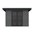 DIRECT-ABRIS - Abri de Jardin Composite ALMA - 9m2 Gris - Cabane de Jardin - vignette