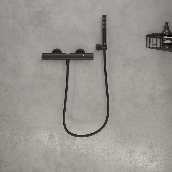 VILLEROY ET BOCH - Flexible de douche  Universal 120 cm Noir mat - large