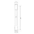 VILLEROY ET BOCH - Flexible de douche  Universal 160 cm Chrome - vignette