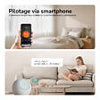 EMKE - EMKE Radiateur électrique vertical 180 x 61,6 cm 1000 W, WiFi, Alexa, design multicolore, 7 modes - vignette