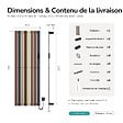 EMKE - EMKE Radiateur électrique vertical 180 x 61,6 cm 1000 W, WiFi, Alexa, design multicolore, 7 modes - vignette