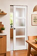 GD MENUISERIES - Porte Coulissante Tana blanc Vitrée H204 x L73 cm, Galandage - vignette