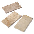 RO'MA NATURE - Margelle de piscine Travertin Beige Nuancé 61x33x3 cm Bord 1/2 Rond (à l'unité) - vignette
