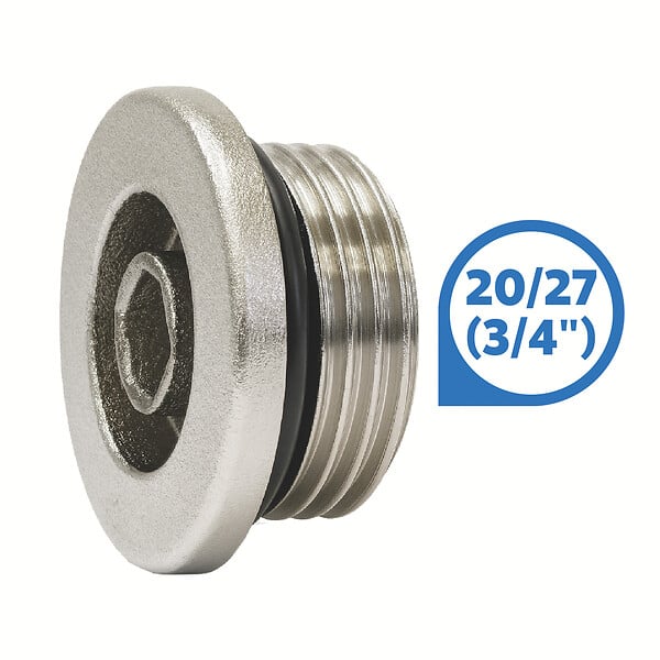 SOMATHERM FOR YOU - Bouchon male laiton chrome 3/4 auto etan - large
