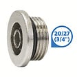 SOMATHERM FOR YOU - Bouchon male laiton chrome 3/4 auto etan - vignette