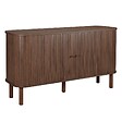 OVIALA - Buffet 2 portes scandinave rectangulaire L140 cm bois foncé - Taylor - vignette