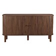 OVIALA - Buffet 2 portes scandinave rectangulaire L140 cm bois foncé - Taylor - vignette