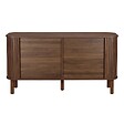OVIALA - Buffet 2 portes scandinave rectangulaire L140 cm bois foncé - Taylor - vignette