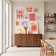 OVIALA - Buffet scandinave 4 portes L160 cm bois foncé - Dario - vignette