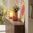 OVIALA - Buffet scandinave 4 portes L160 cm bois foncé - Dario - vignette