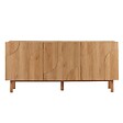 OVIALA - Buffet 3 portes en mélaminé 160 cm effet bois - Thea - vignette