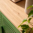 OVIALA - Buffet moderne 2 portes L100 cm en métal vert - Punchy - vignette