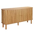 OVIALA - Buffet 2 portes scandinave rectangulaire L140 cm bois clair - Taylor - vignette