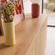OVIALA - Buffet scandinave 4 portes L160 cm bois clair - Dario - vignette