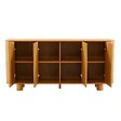 OVIALA - Buffet scandinave 4 portes L160 cm bois clair - Dario - vignette