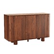 OVIALA - Buffet 3 portes moderne rectangulaire L120 cm bois foncé - Dario - vignette