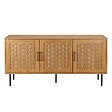OVIALA - Buffet 3 portes scandinave rectangulaire L150 cm bois - Noah - vignette
