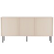 OVIALA - Buffet 2 portes et 3 tiroirs décor mélaminé 150 cm beige - Romeo - vignette