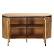 OVIALA - Buffet 2 portes moderne rectangulaire L120 cm bois clair - Hemera - vignette