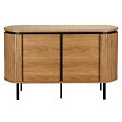 OVIALA - Buffet 2 portes moderne rectangulaire L120 cm bois clair - Hemera - vignette
