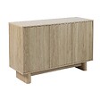 OVIALA - Buffet 3 portes 120 cm scandinave bois clair - Bowy - vignette