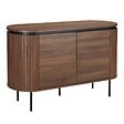 OVIALA - Buffet 2 portes moderne rectangulaire L120 cm bois foncé - Hemera - vignette