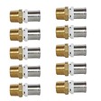 SOMATHERM FOR YOU - Lot 10 Raccords droit mâle à sertir multicouche Ø16 - 12/17 - vignette