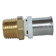 SOMATHERM FOR YOU - Lot de 10 raccords droit à sertir écrou tournant 15/21 pour tube Multicouche Ø16 - vignette