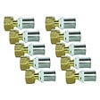 SOMATHERM FOR YOU - Lot de 10 raccords droit à sertir écrou tournant 15/21 pour tube Multicouche Ø16 - vignette