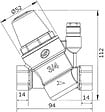 SOMATHERM FOR YOU - Réducteur de pression réglable à membrane - FF3/4" avec multiraccords - NF - vignette
