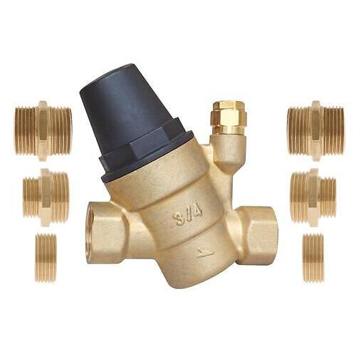 SOMATHERM FOR YOU - Réducteur de pression réglable à membrane - FF3/4" avec multiraccords - NF - large