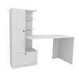 HABITAT ET JARDIN - Bureau en bois "Domingos" - 149 x 61 x 73 cm - Blanc - vignette