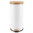 KITCHEN MOVE - Poubelle à pédale inox FOREST blanc 30L - vignette