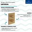 VILLEROY ET BOCH - Mitigeur thermostatique encastré 2 voies  Universal rectangle Or brossé - vignette