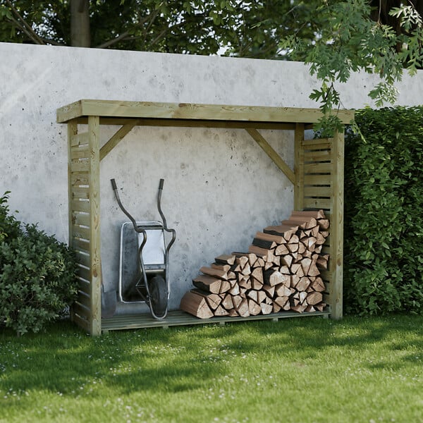 CERLAND - ABRI BUCHES BOIS XL 238,5X89,5X183CM - large