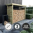 CERLAND - ABRI BUCHES BOIS XL 238,5X89,5X183CM - vignette