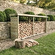 CERLAND - ABRI BUCHES BOIS XXL 320X89X183CM - vignette