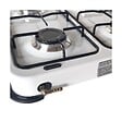 INTEC - Plaque de cuisson gaz 4 feux 8000W Réchaud à gaz portable Blanc Gaz Butane ou Propane Bruleurs grille Acier amovibles INTEC - vignette