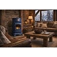 SAHARA - Pack de 2 Poêles à gaz Bleu Nuit Provence en fonte 3,4KW Effet feu de bois Chauffage d'appoint gaz sur roues Sahara - vignette